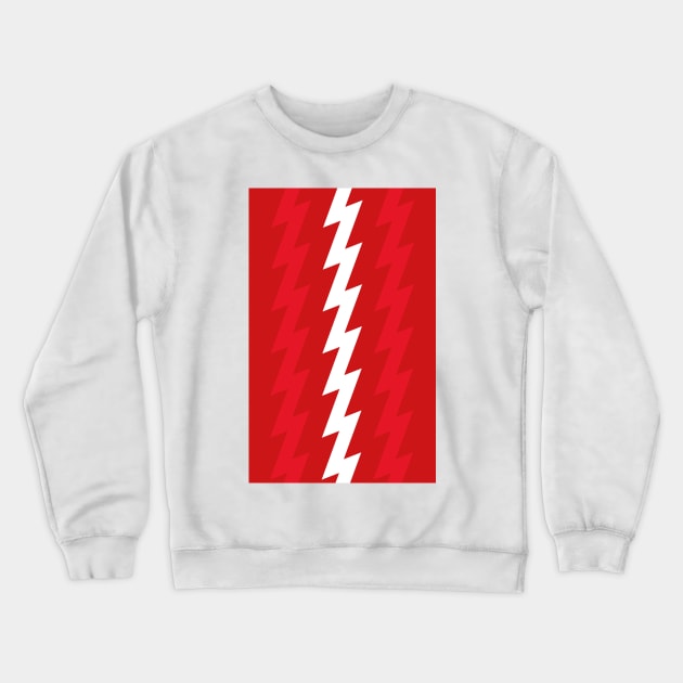 Arsenal Red & White 1994 Home Lightning Bolt Crewneck Sweatshirt by Culture-Factory